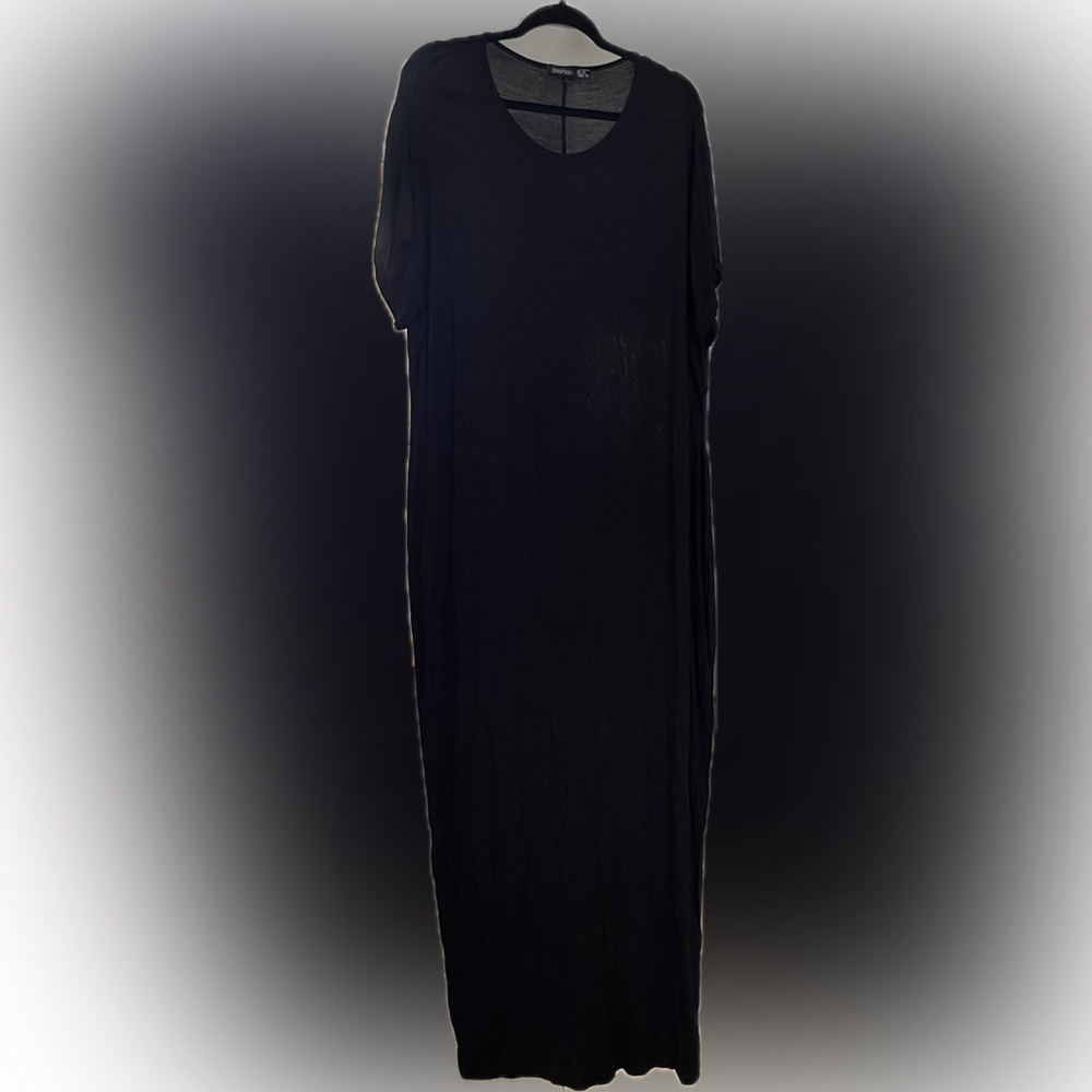 Boohoo Black Maxi Dress